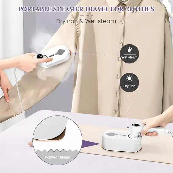 Défroisseur Vapeur 2 en 1 avec 8 modes