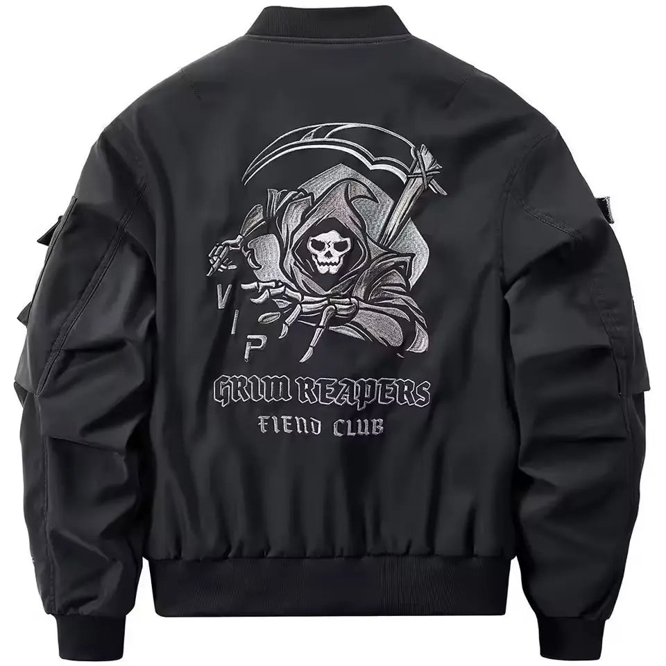Veste Décontractée Noire à Boutons