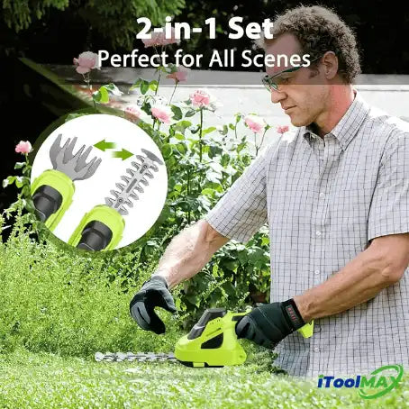 Taille-Haie Électrique 2 en 1 Sans Fil