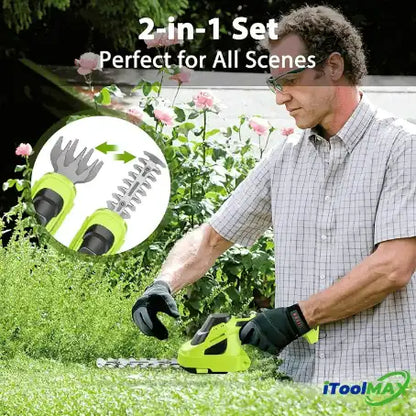 Taille-Haie Électrique 2 en 1 Sans Fil