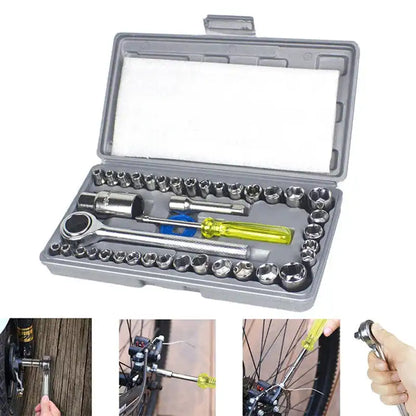 Kit de 40 Outils de Mécanicien Automobile et Moto