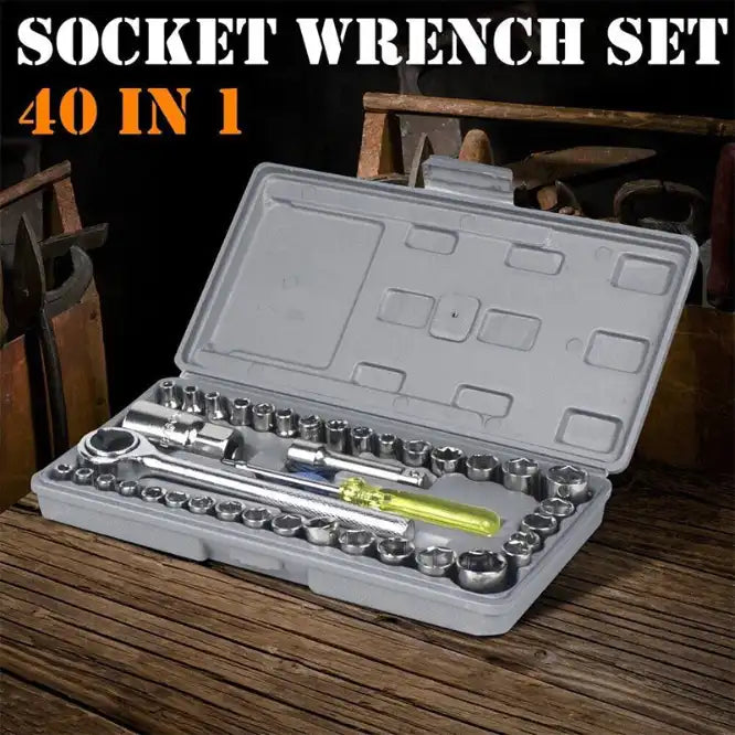 Kit de 40 Outils de Mécanicien Automobile et Moto