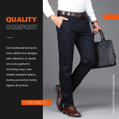 Pantalon Classique Homme à Taille Extensible