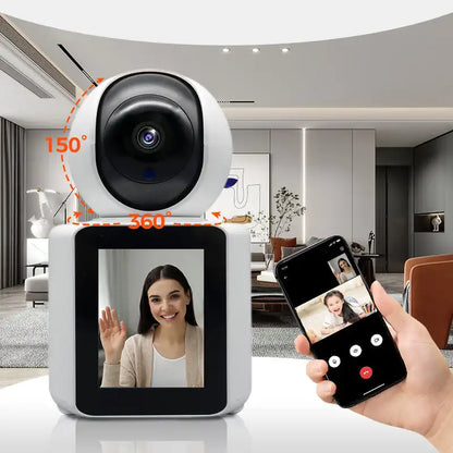 Caméra D'appel Vidéo Bidirectionnelle à 360° HD
