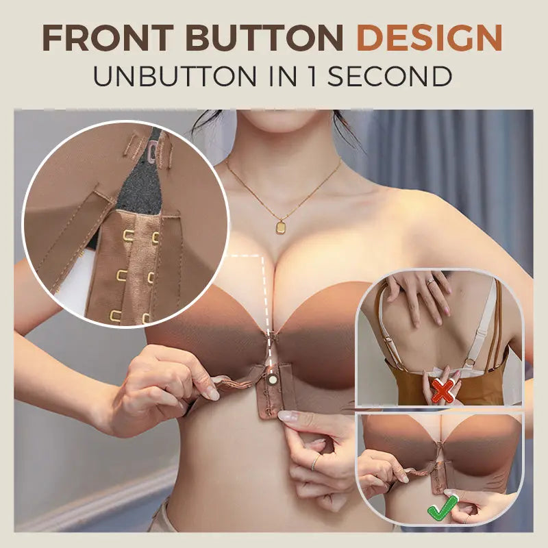 Soutien-Gorge Sans Bretelles à Fermeture Frontale