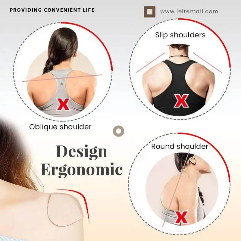 Coussins d'Épaule Invisible en Silicone Antidérapant