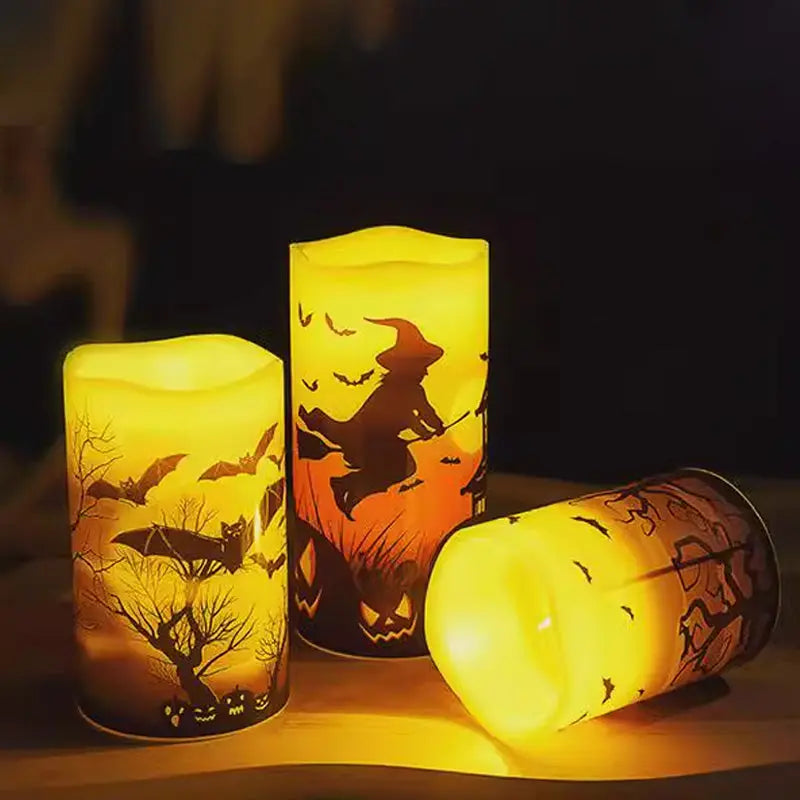 Lot 3 Bougies LED Décoratives Sans Flamme