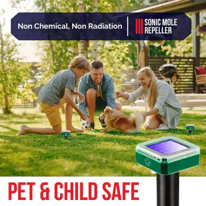 Répulsif Ultrasonique Solaire 4-en-1 Anti Rongeurs